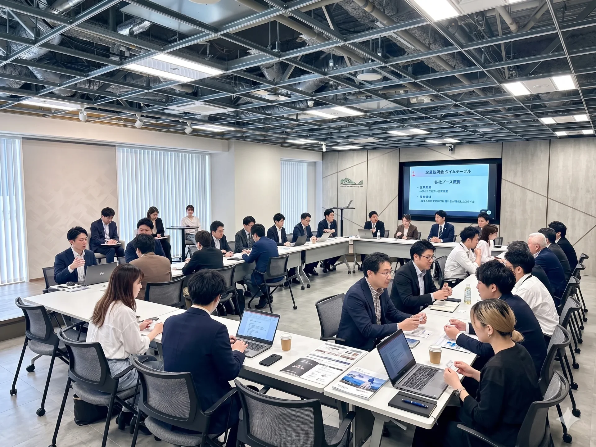 越乃バレー HADO ロの字型 商談会・企業説明会